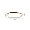 Nordic Home Bathroom Organizer Metal Glass Jewelry Display Plate Geometric Mirror Tray Gold Jewelry Storage Trinket Ring Dish