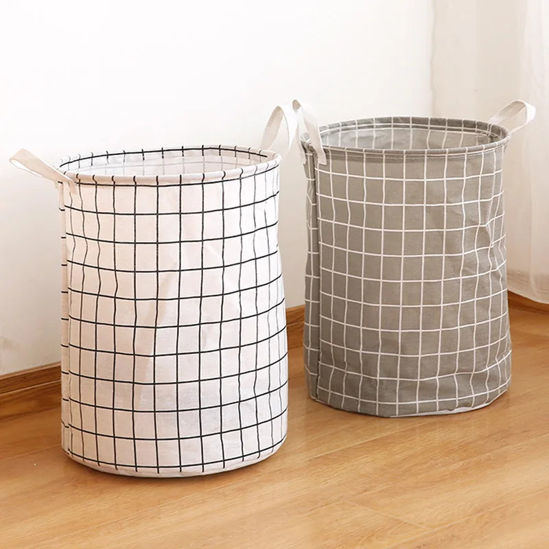 Household Fabric Dirty Cloth Basket Cloth Dirty Cloth Basket Storage Bucket Folding Toy Storage Basket Laundry Basket