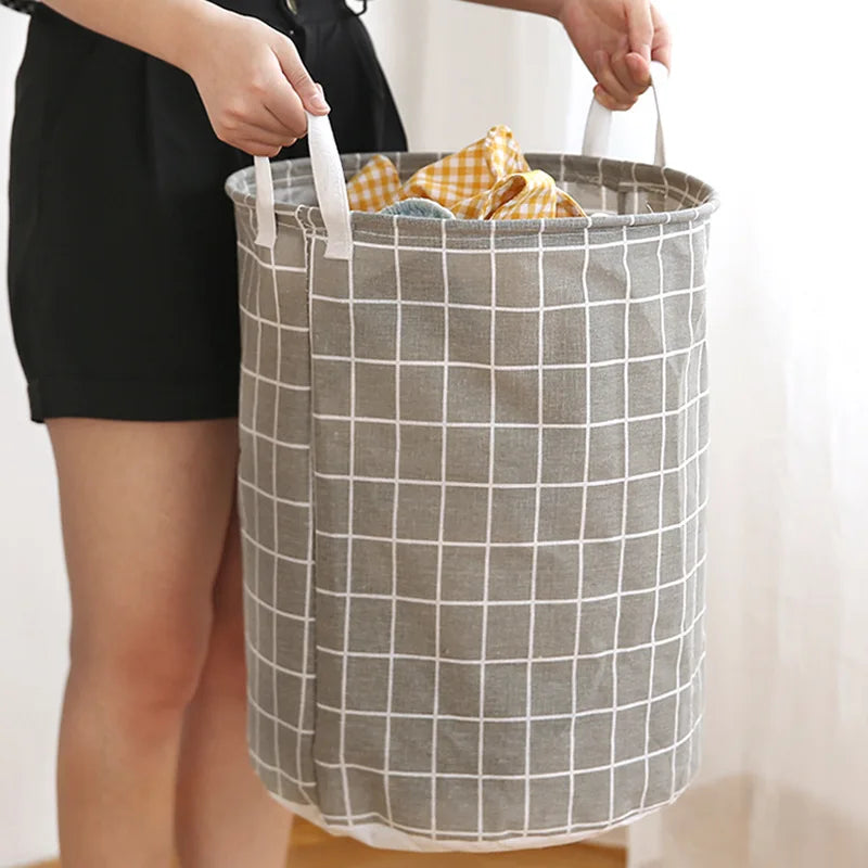 Household Fabric Dirty Cloth Basket Cloth Dirty Cloth Basket Storage Bucket Folding Toy Storage Basket Laundry Basket