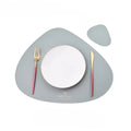 1/2/4PCS Triangle Placemat and Coaster Sets Faux Leather Luxury Table Pad Place Mat Tableware Cafe Pad Food Mat Салфетки 테이블매트